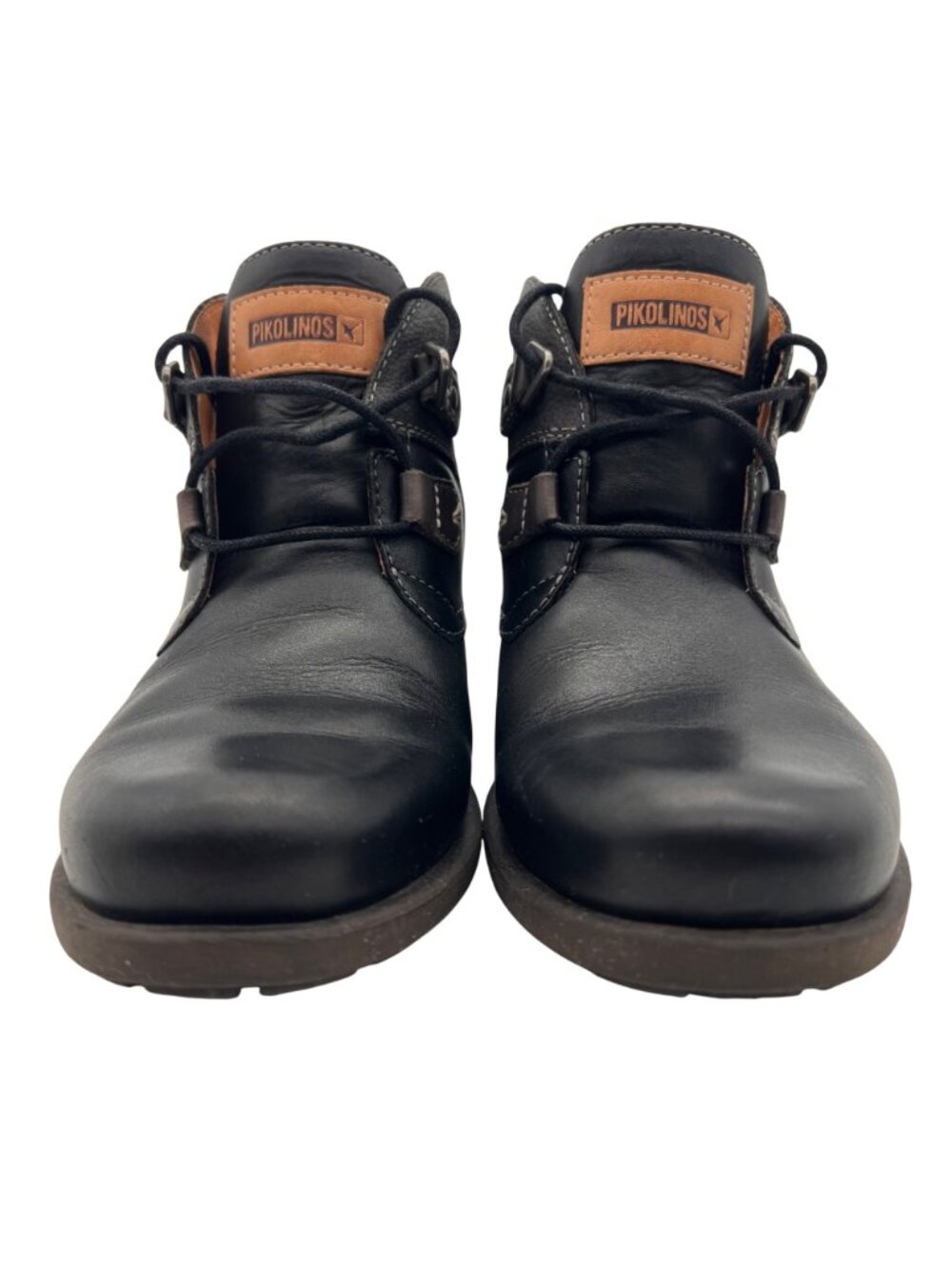 Pikolinos Le Mans Black Leather Ankle Boots Buckle Details Womens 38 EU / 7.5 US - Picture 7 of 16